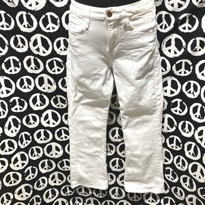 FRAME WHITE LE CROP MINI BOOT JEANS SZ 26